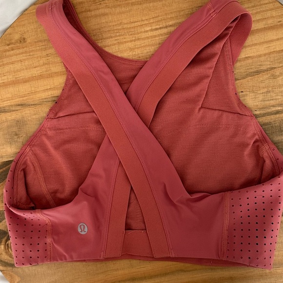 Lululemon Bootcamp Ready Bra Rustic Coral Size 6 - Picture 4 of 6
